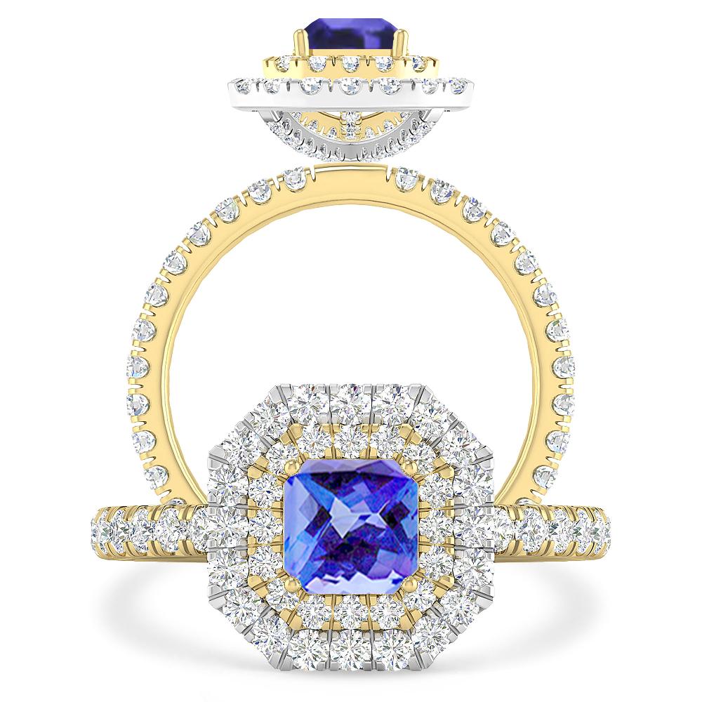 Yellow Gold - Tanzanite