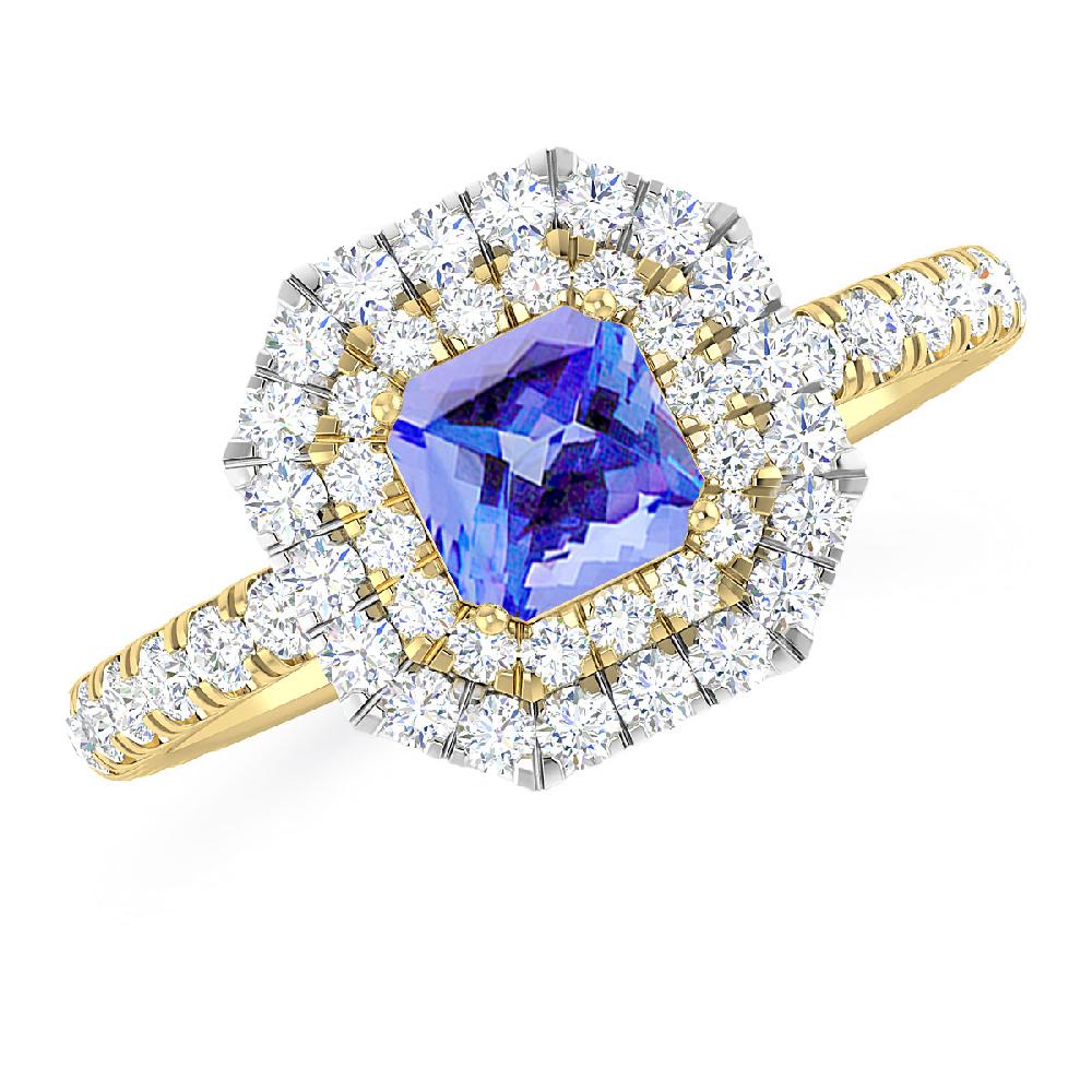 Yellow Gold - Tanzanite