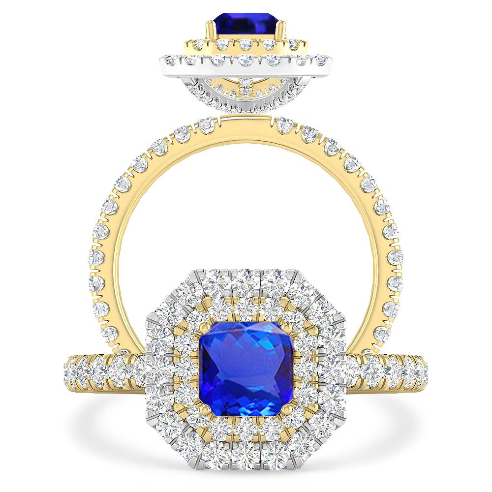 Yellow Gold - Tanzanite