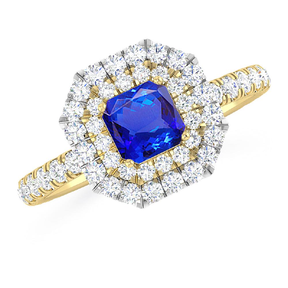 Yellow Gold - Tanzanite