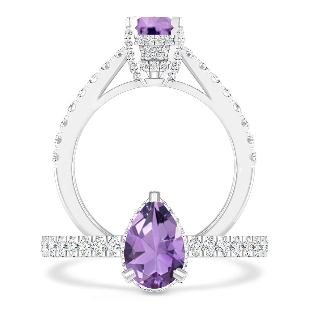 White Gold - Amethyst