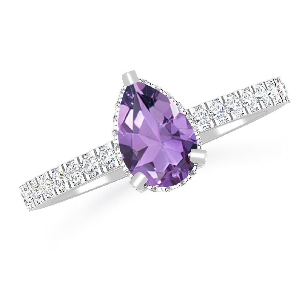 White Gold - Amethyst