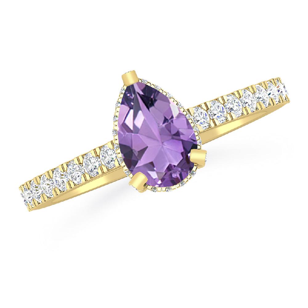 Yellow Gold - Amethyst