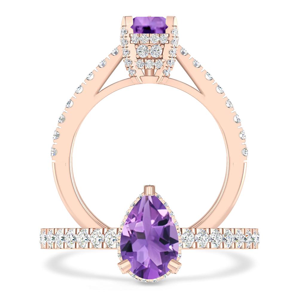 Rose Gold - Amethyst