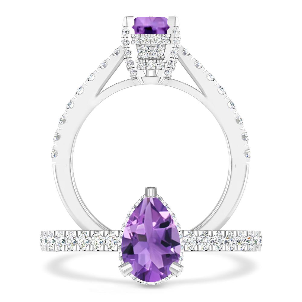 White Gold - Amethyst