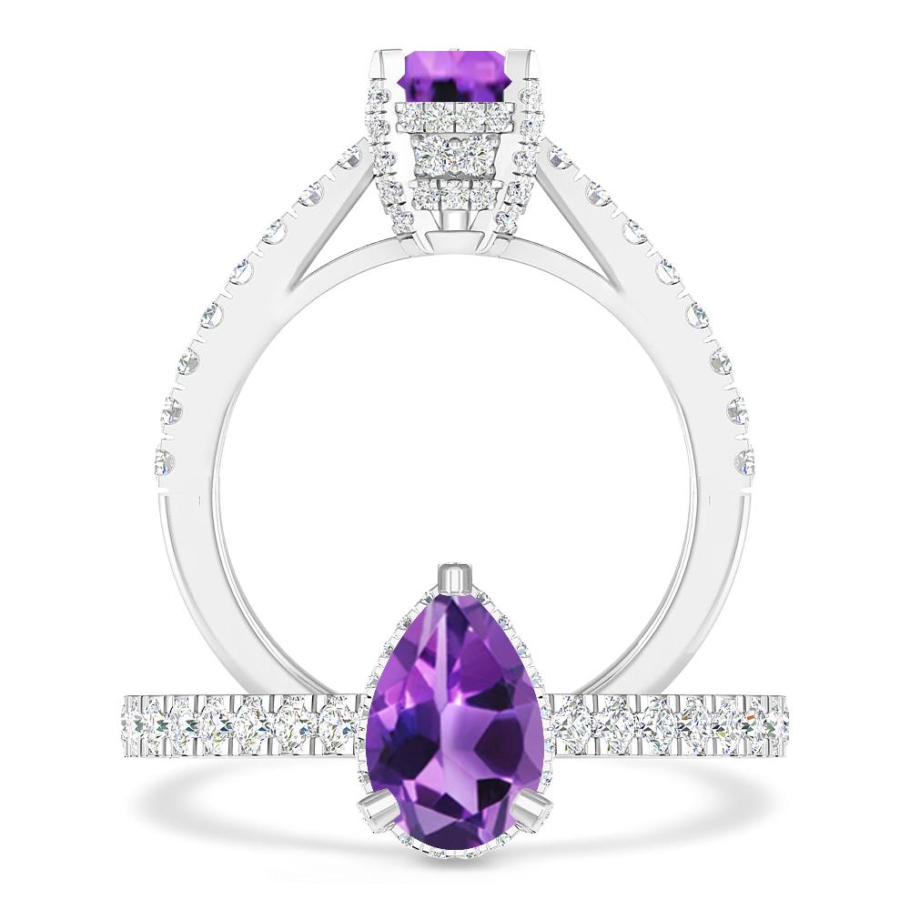 White Gold - Amethyst