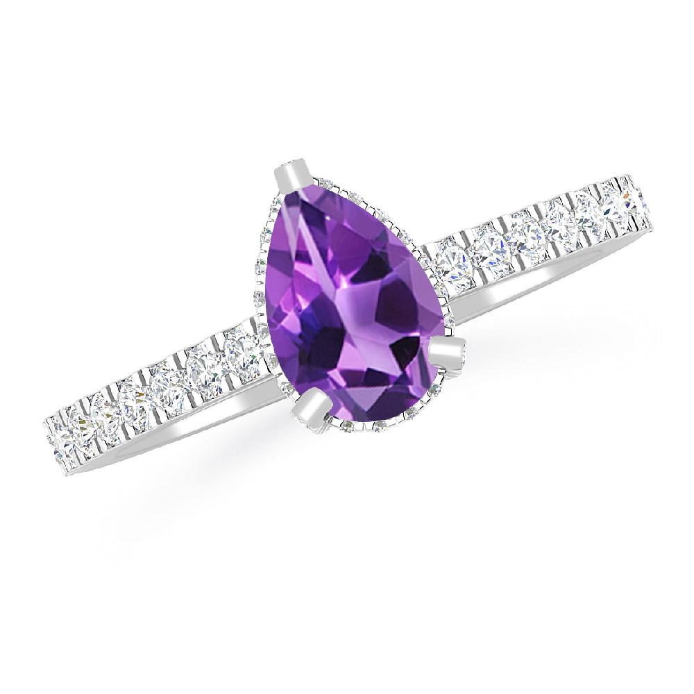 White Gold - Amethyst