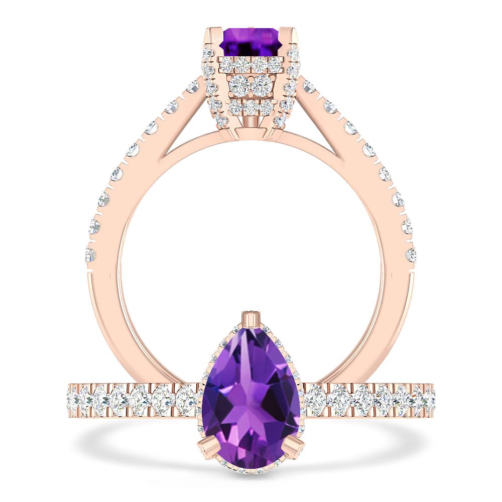 Rose Gold - Amethyst