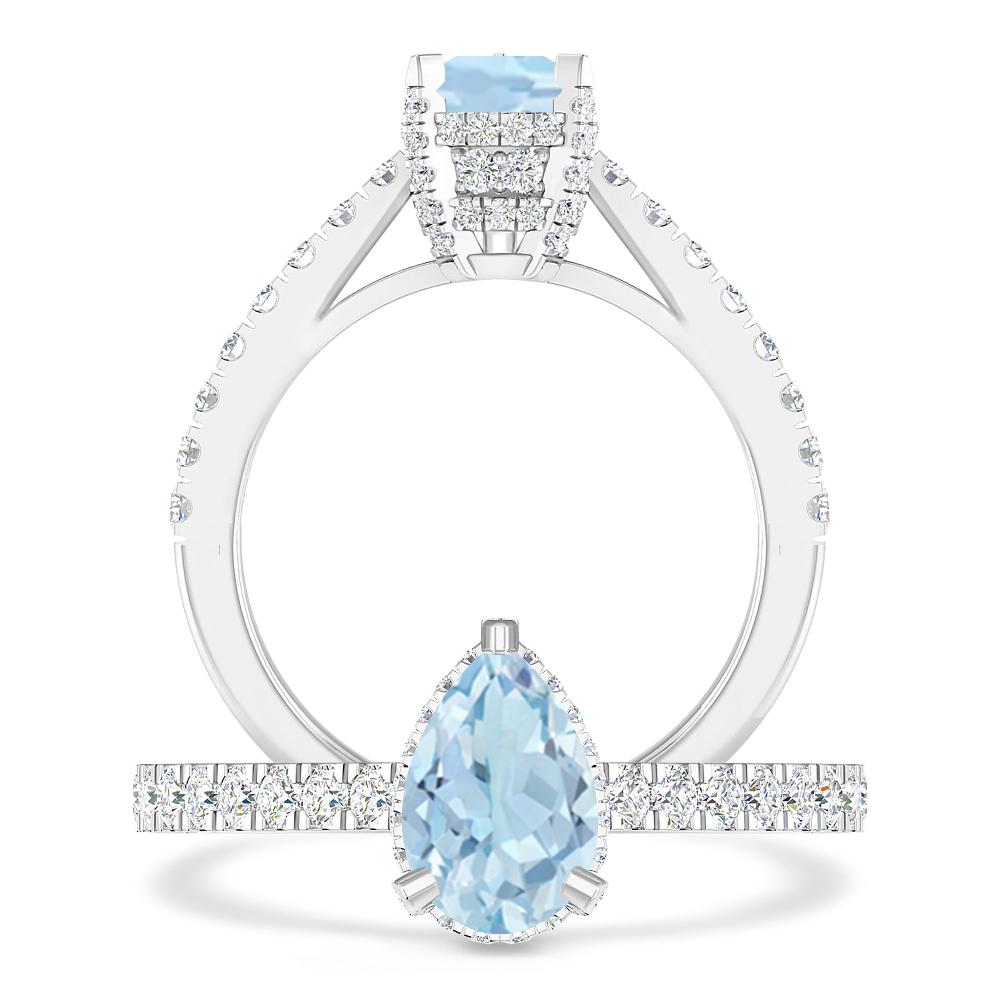 White Gold - Aquamarine