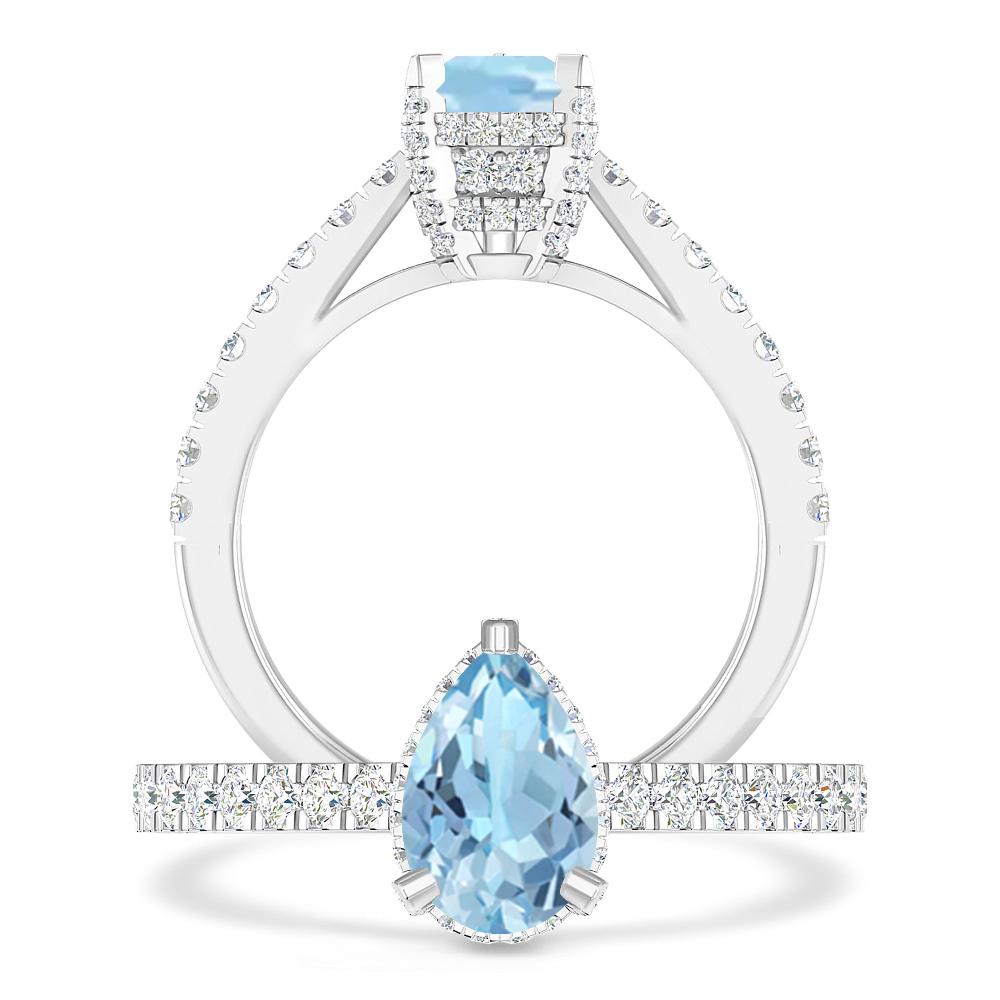 White Gold - Aquamarine