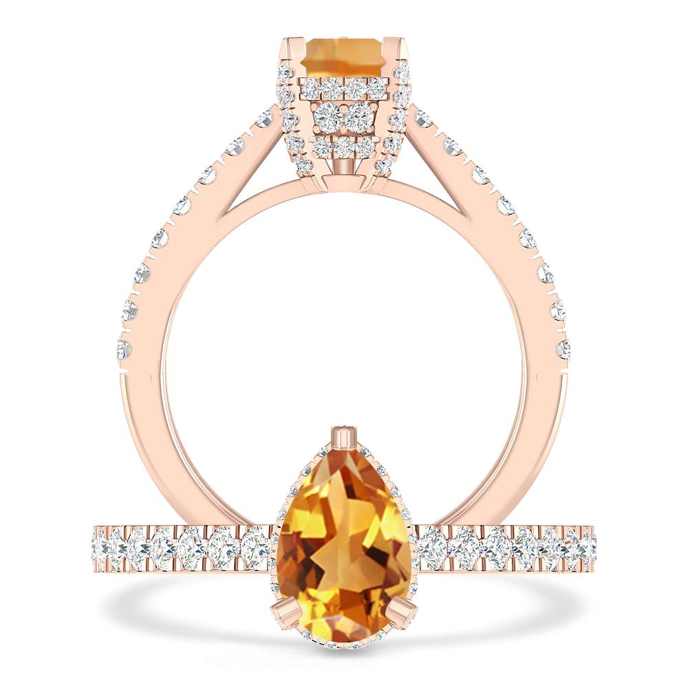 Rose Gold - Citrine