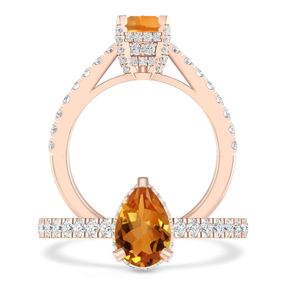 Rose Gold - Citrine