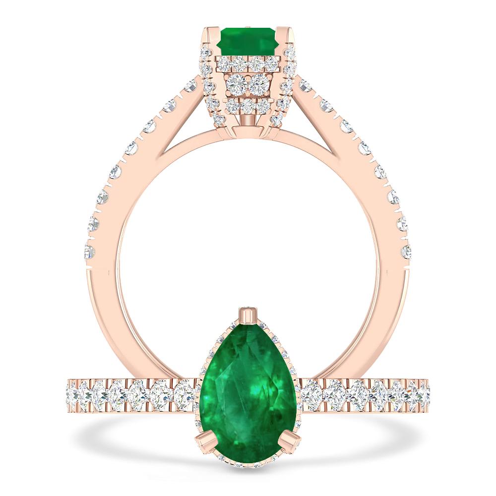 Rose Gold - Emerald