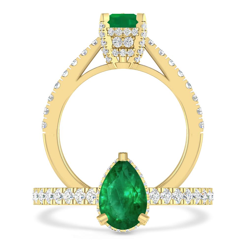 Yellow Gold - Emerald