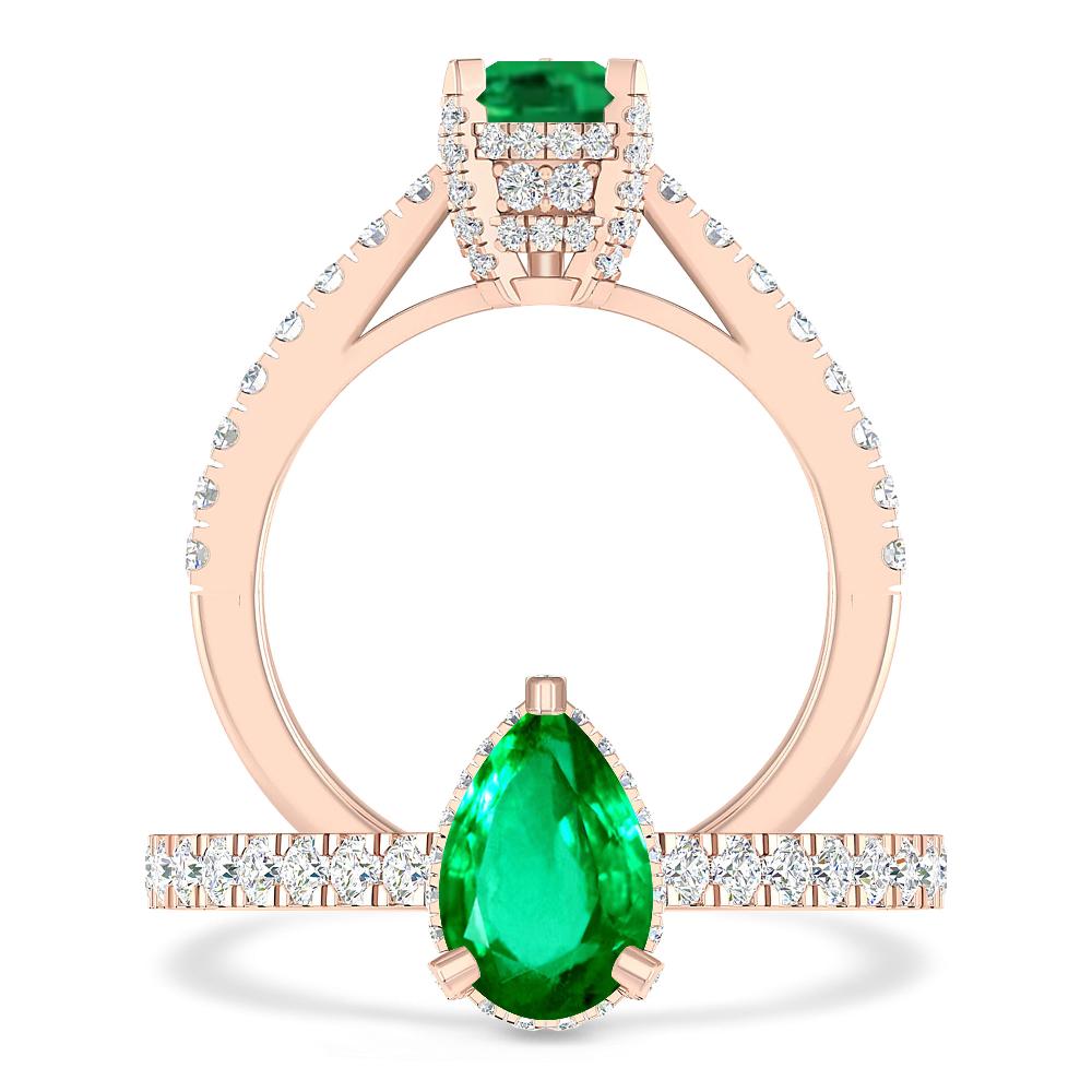 Rose Gold - Emerald