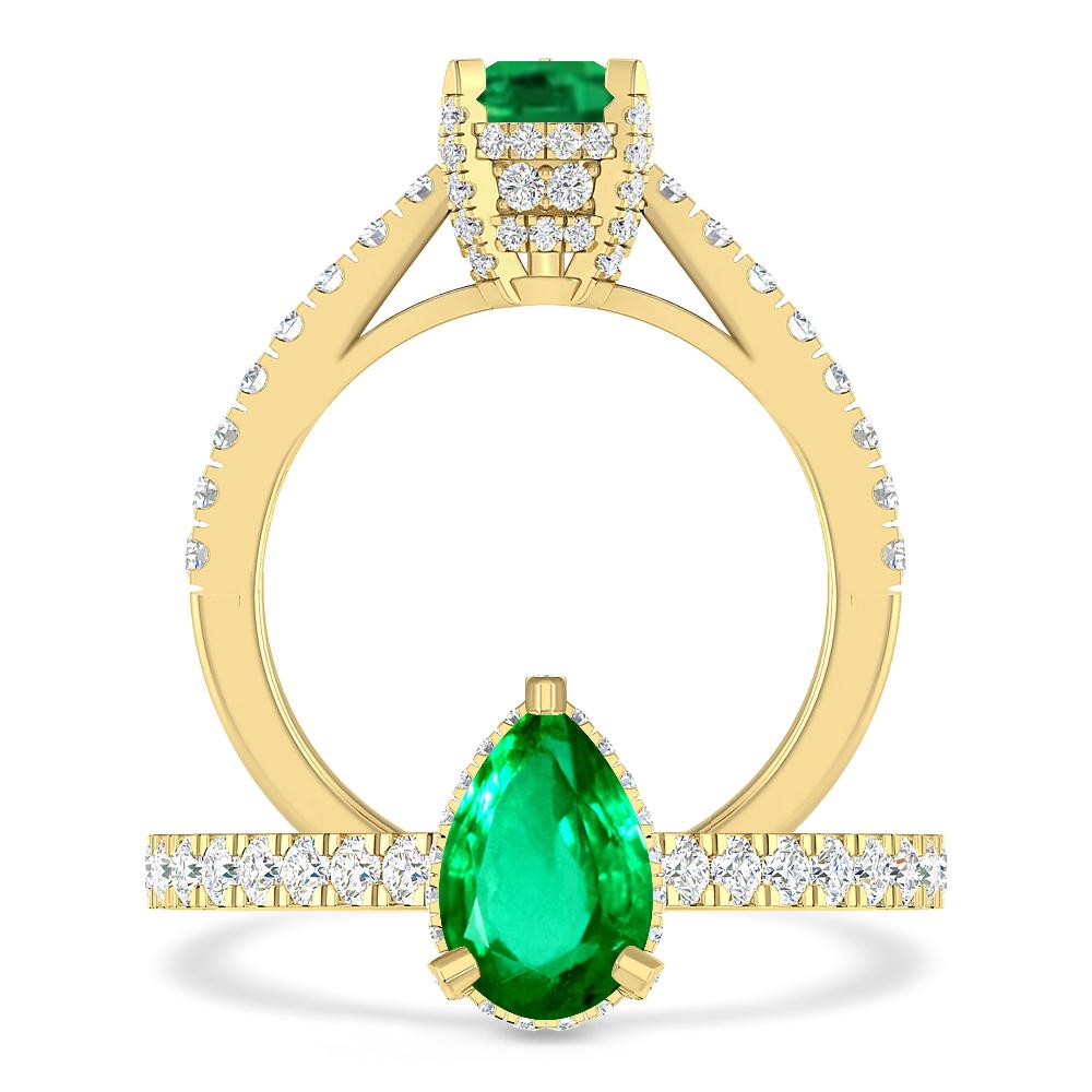 Yellow Gold - Emerald