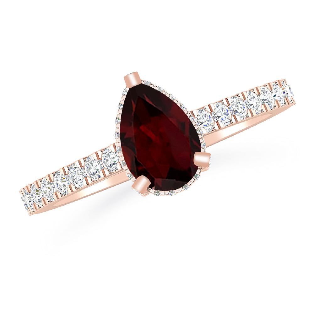 Rose Gold - Garnet