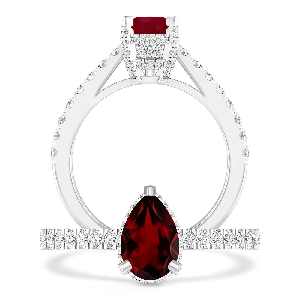 White Gold - Garnet