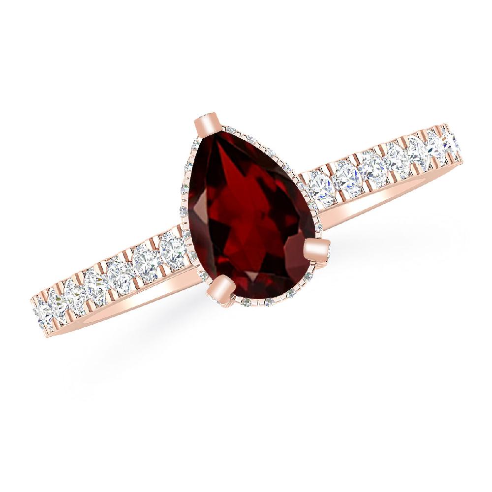 Rose Gold - Garnet