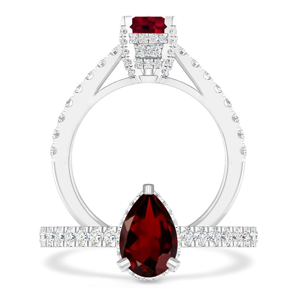 White Gold - Garnet