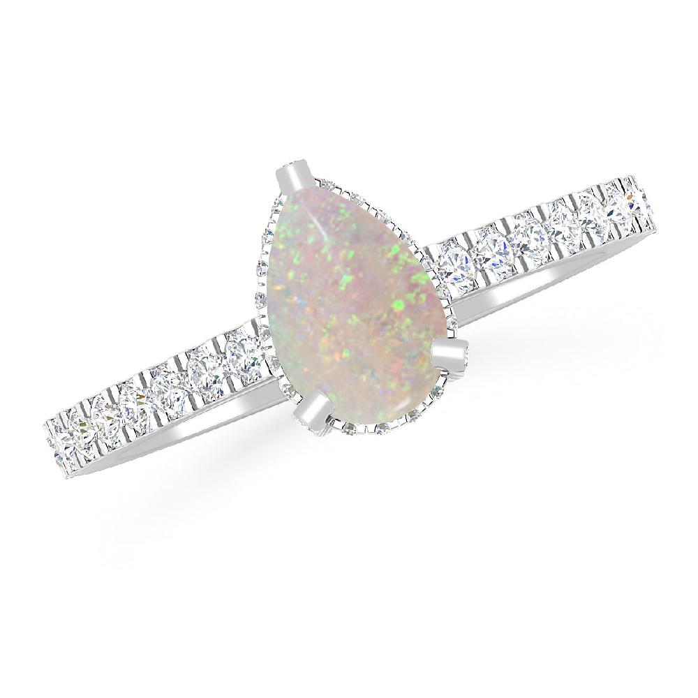 White Gold - Opal