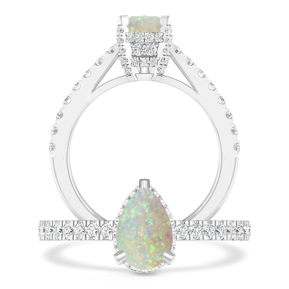 White Gold - Opal