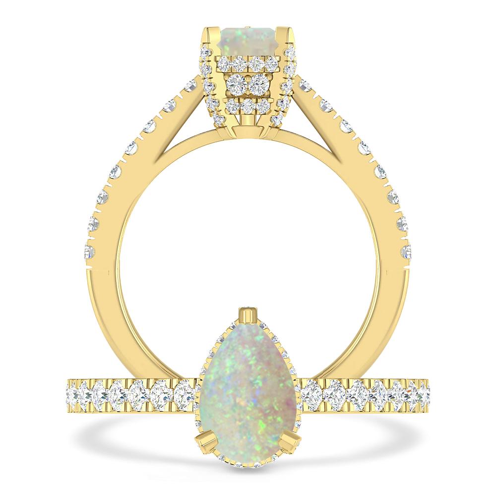 Yellow Gold - Opal