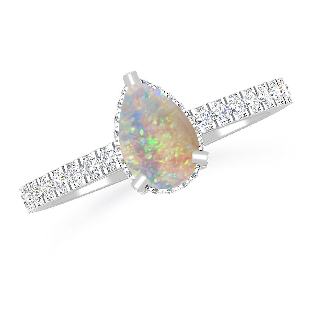 White Gold - Opal