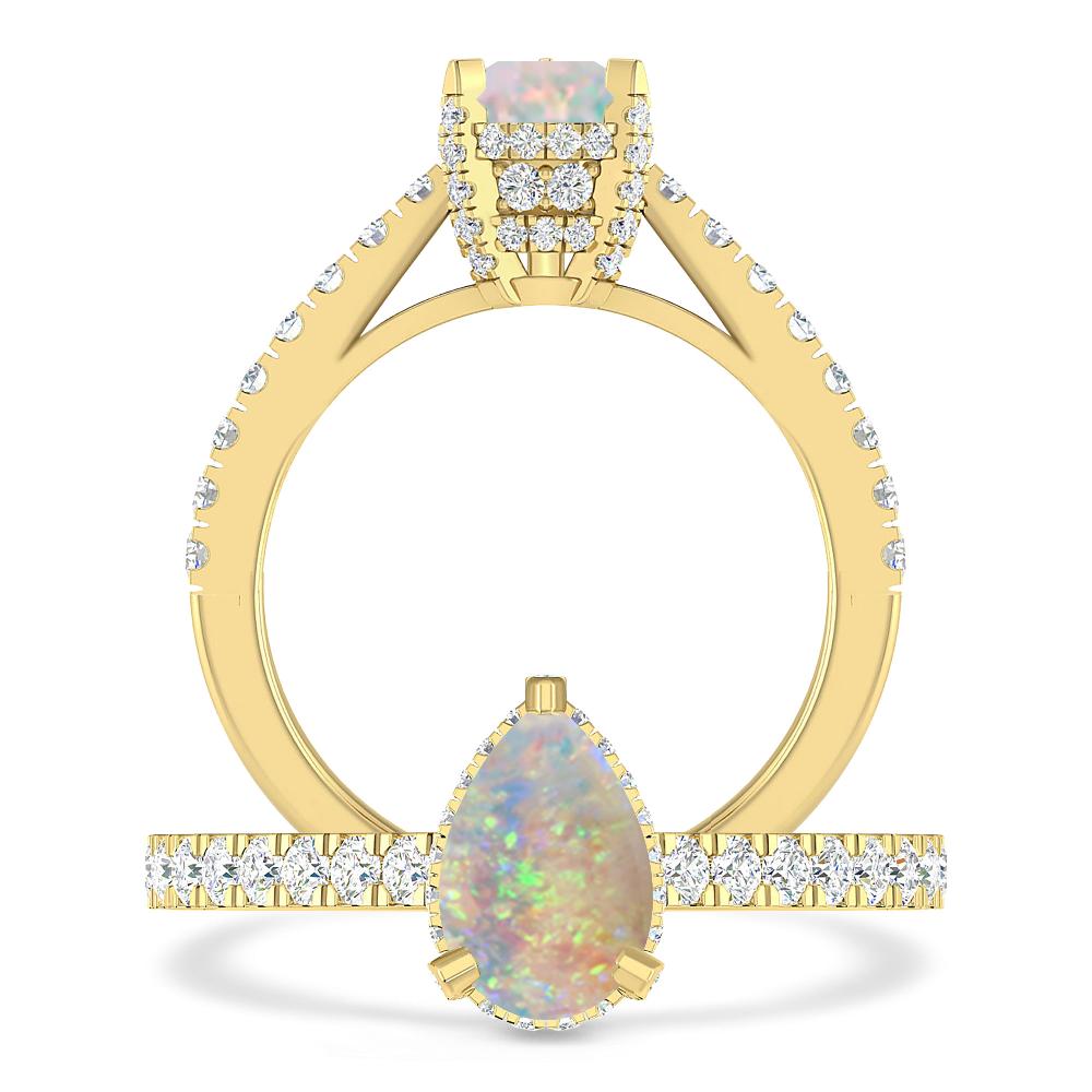 Yellow Gold - Opal