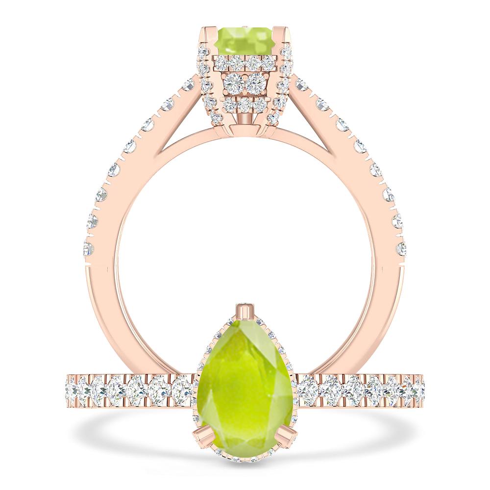 Rose Gold - Peridot