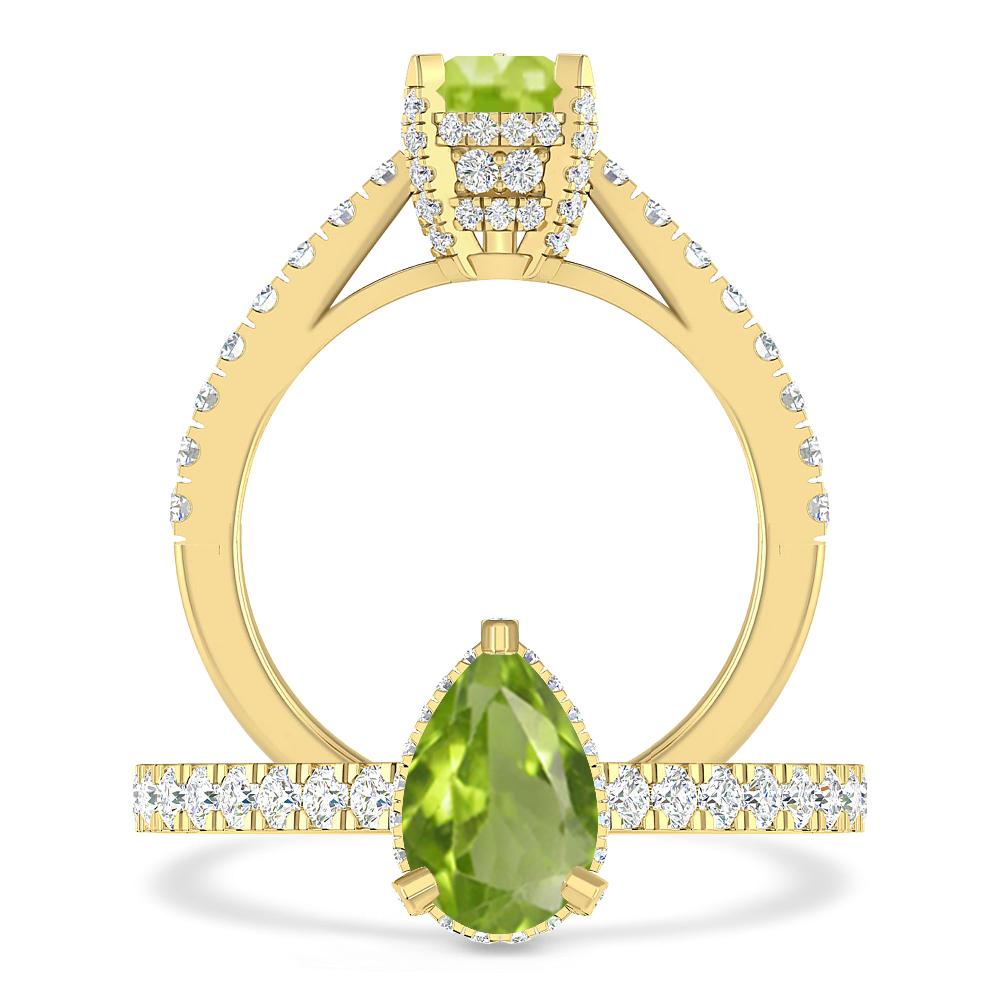 Yellow Gold - Peridot