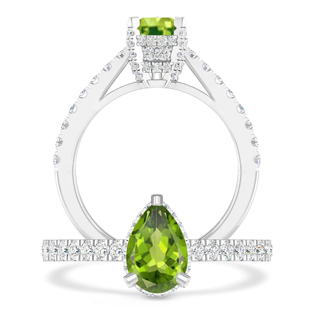 White Gold - Peridot