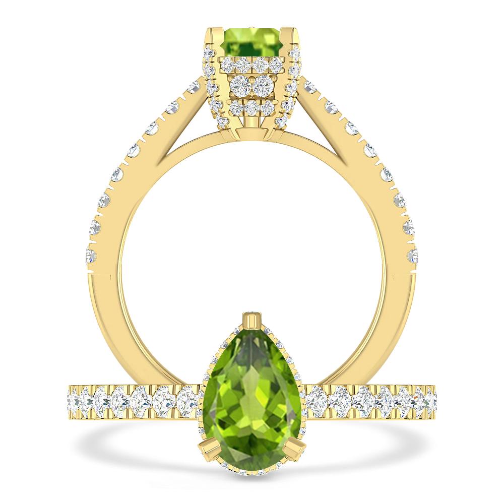 Yellow Gold - Peridot