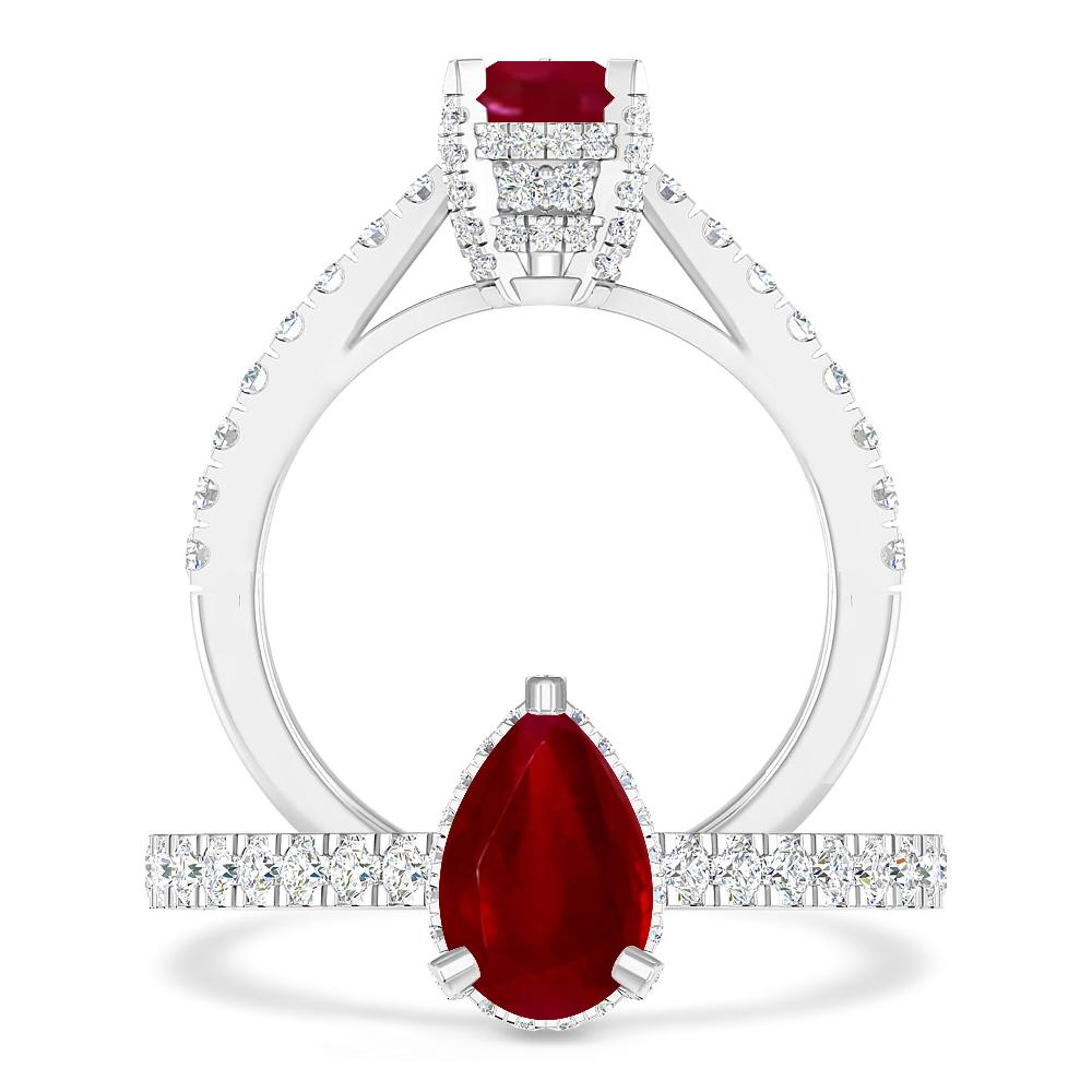 White Gold - Ruby