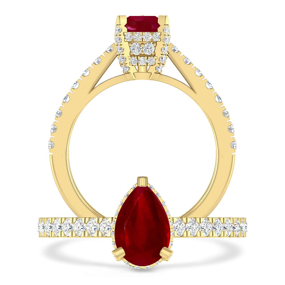 Yellow Gold - Ruby