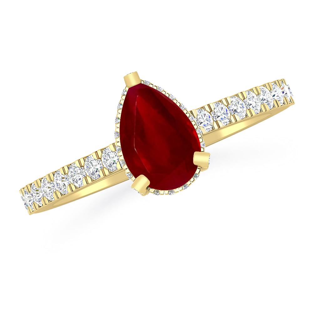 Yellow Gold - Ruby