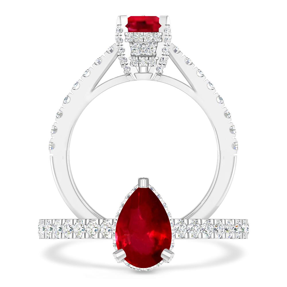 White Gold - Ruby