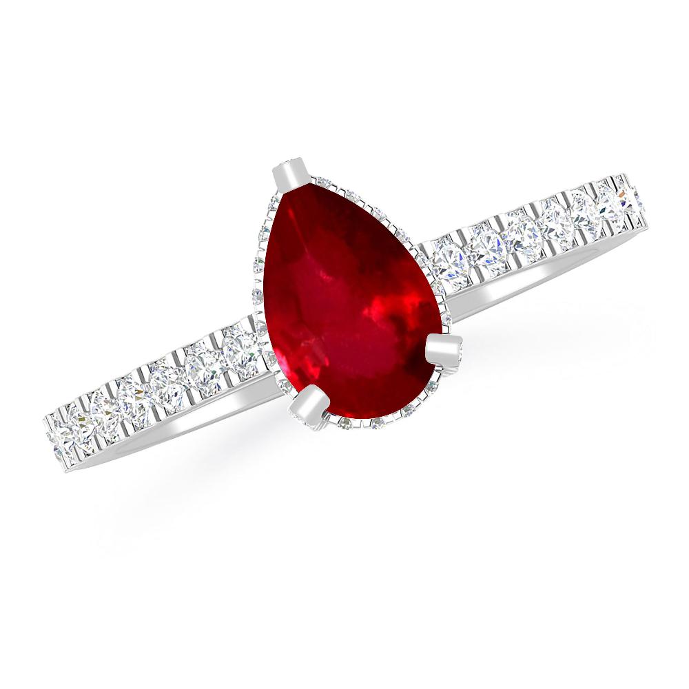 White Gold - Ruby