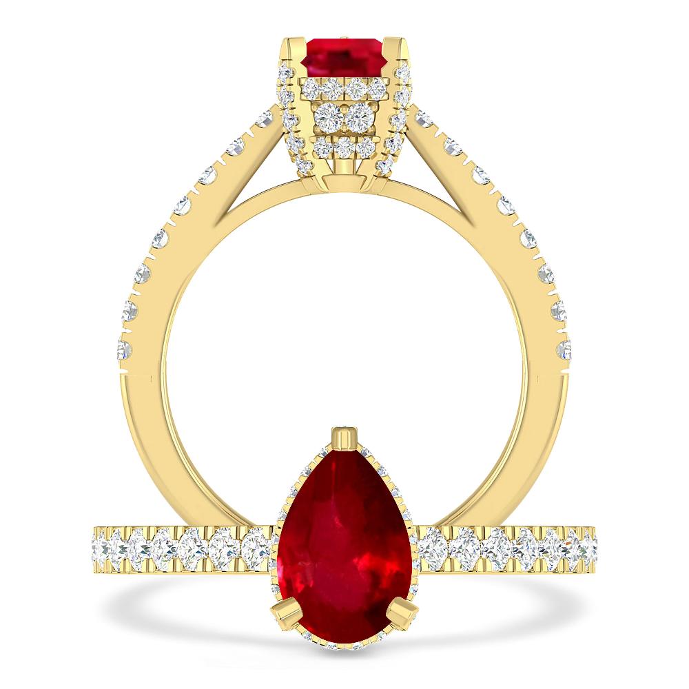 Yellow Gold - Ruby