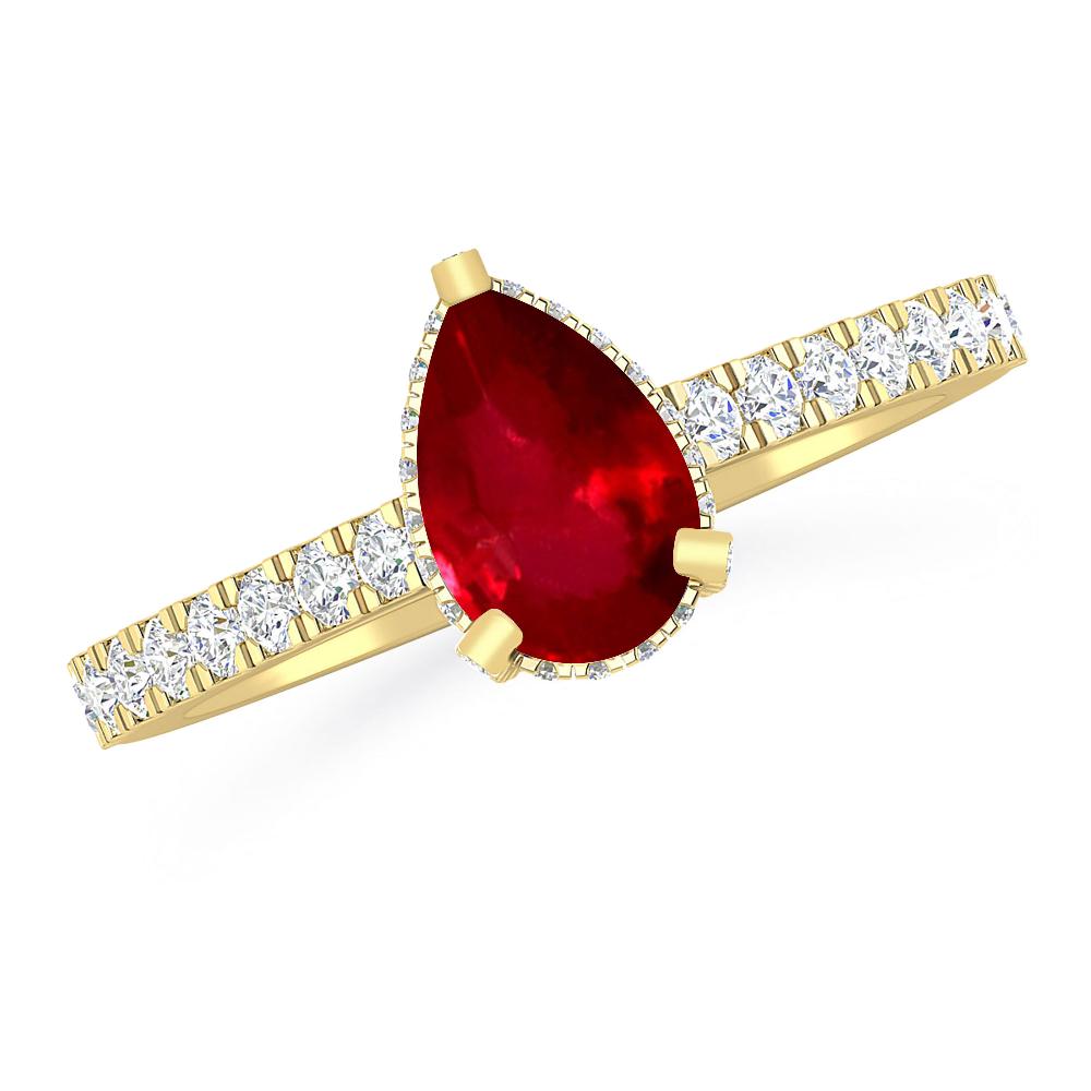 Yellow Gold - Ruby