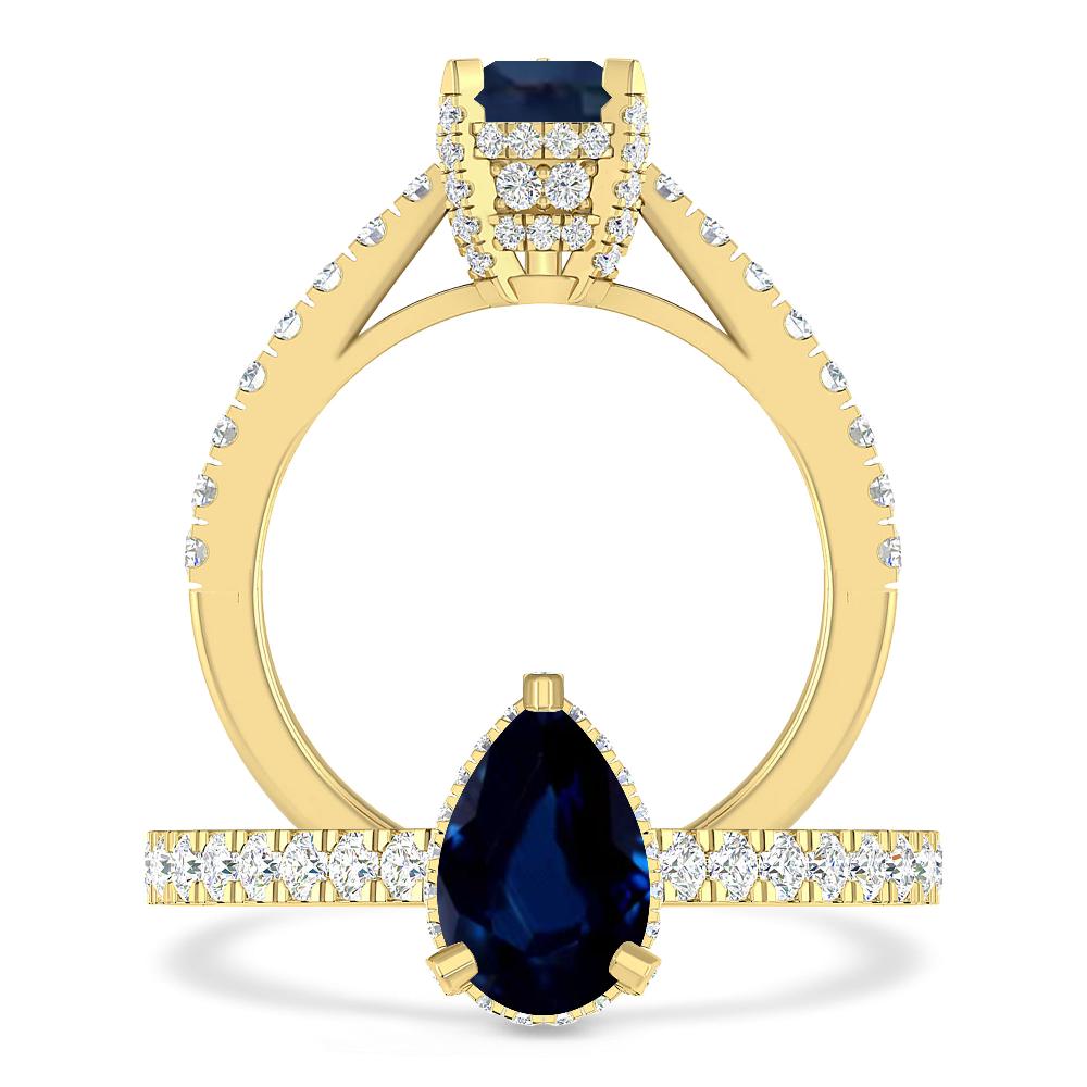 Yellow Gold - Sapphire