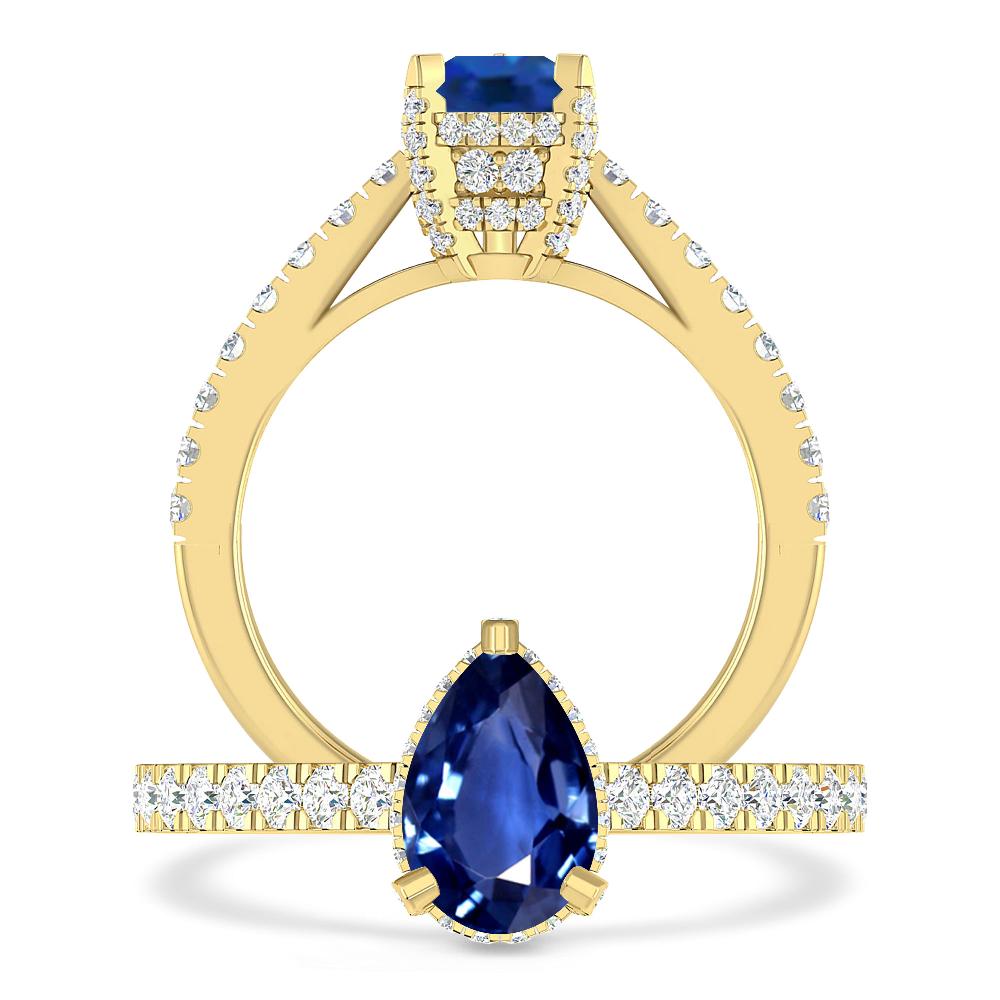 Yellow Gold - Sapphire