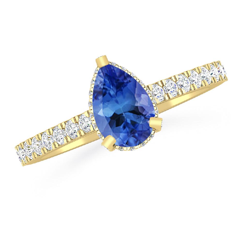 Yellow Gold - Tanzanite