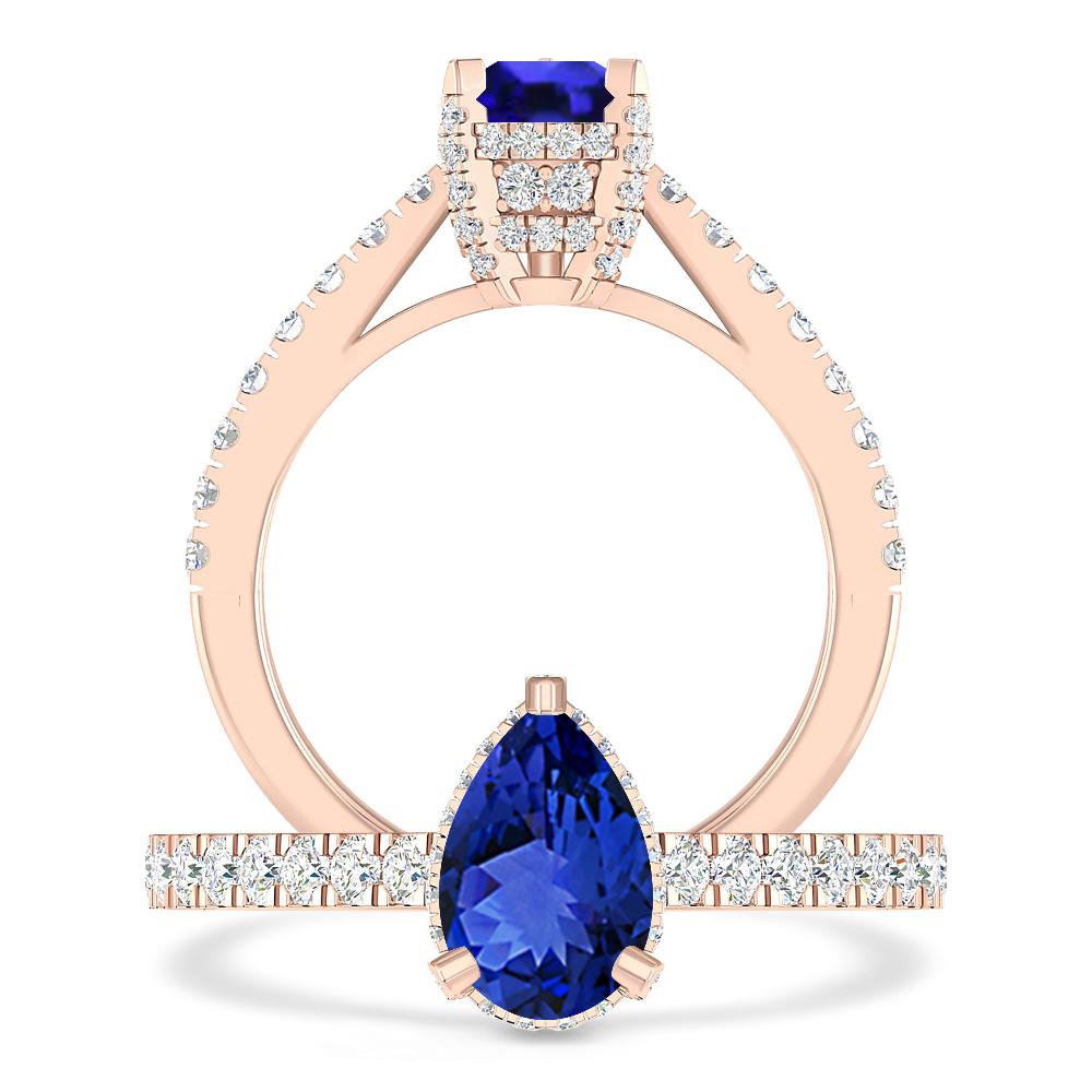 Rose Gold - Tanzanite