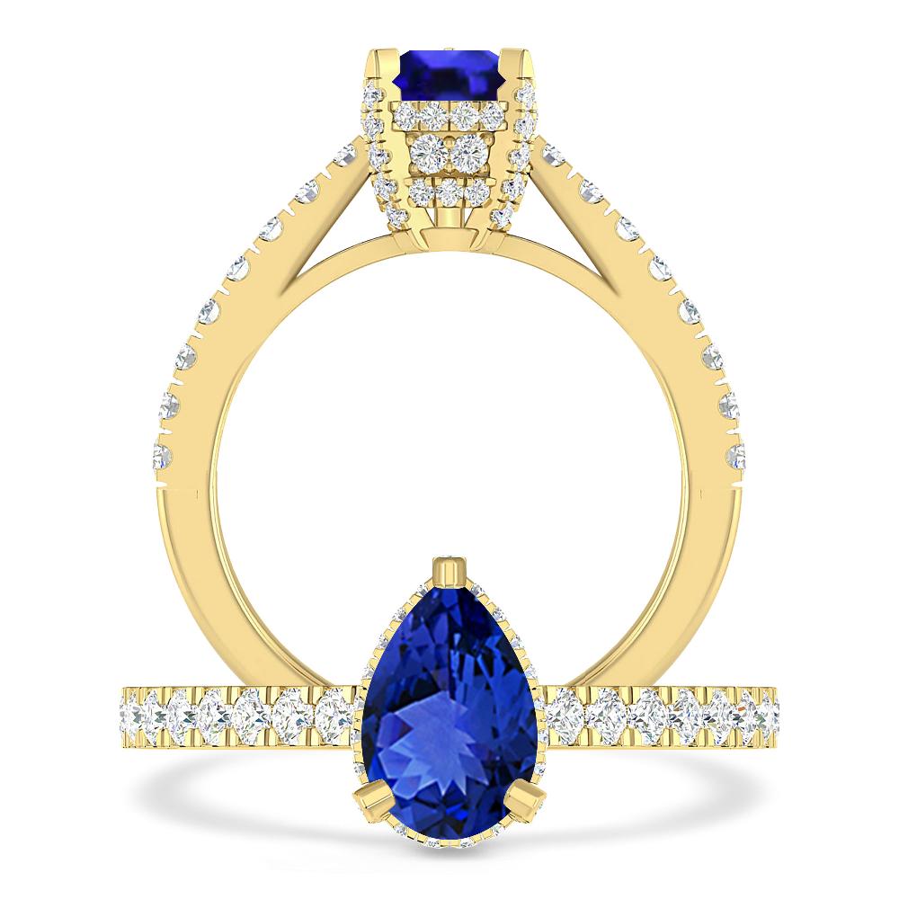 Yellow Gold - Tanzanite