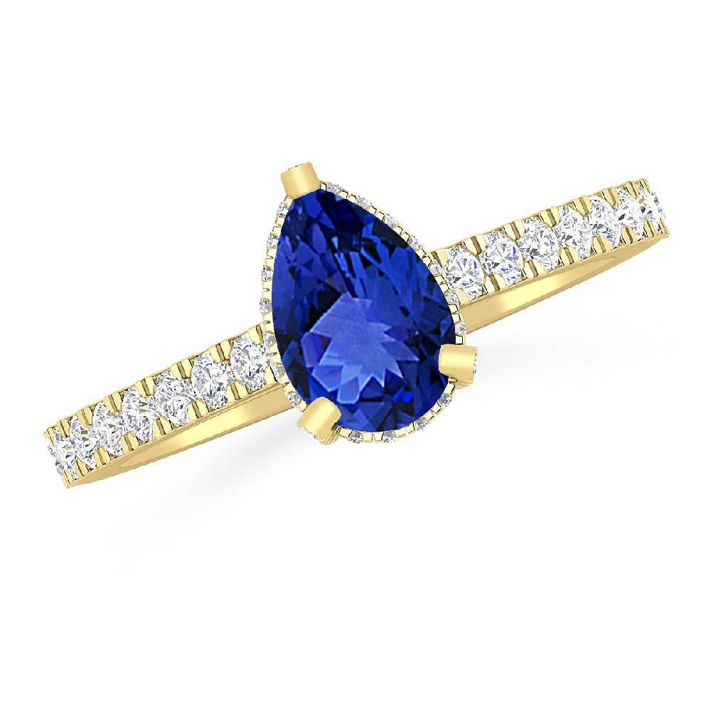 Yellow Gold - Tanzanite