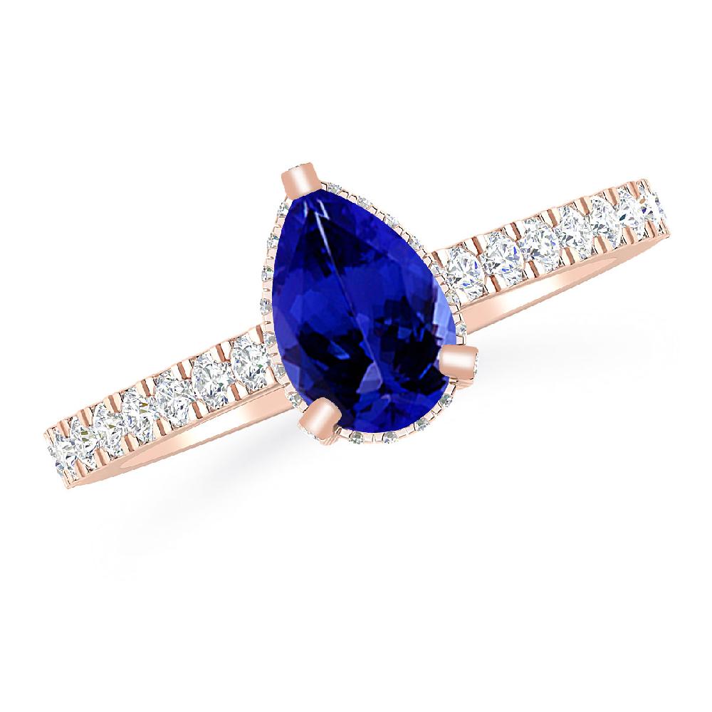 Rose Gold - Tanzanite