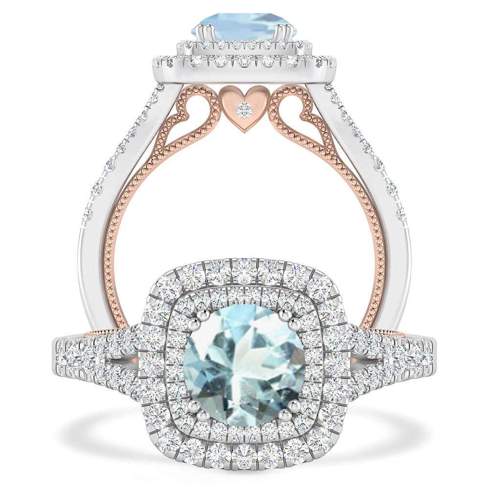 White Gold - Aquamarine