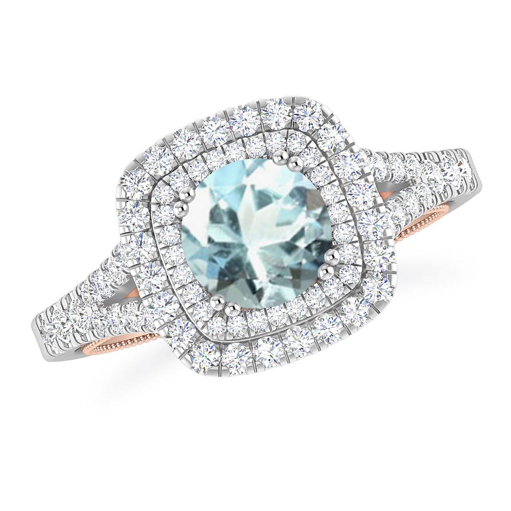 White Gold - Aquamarine