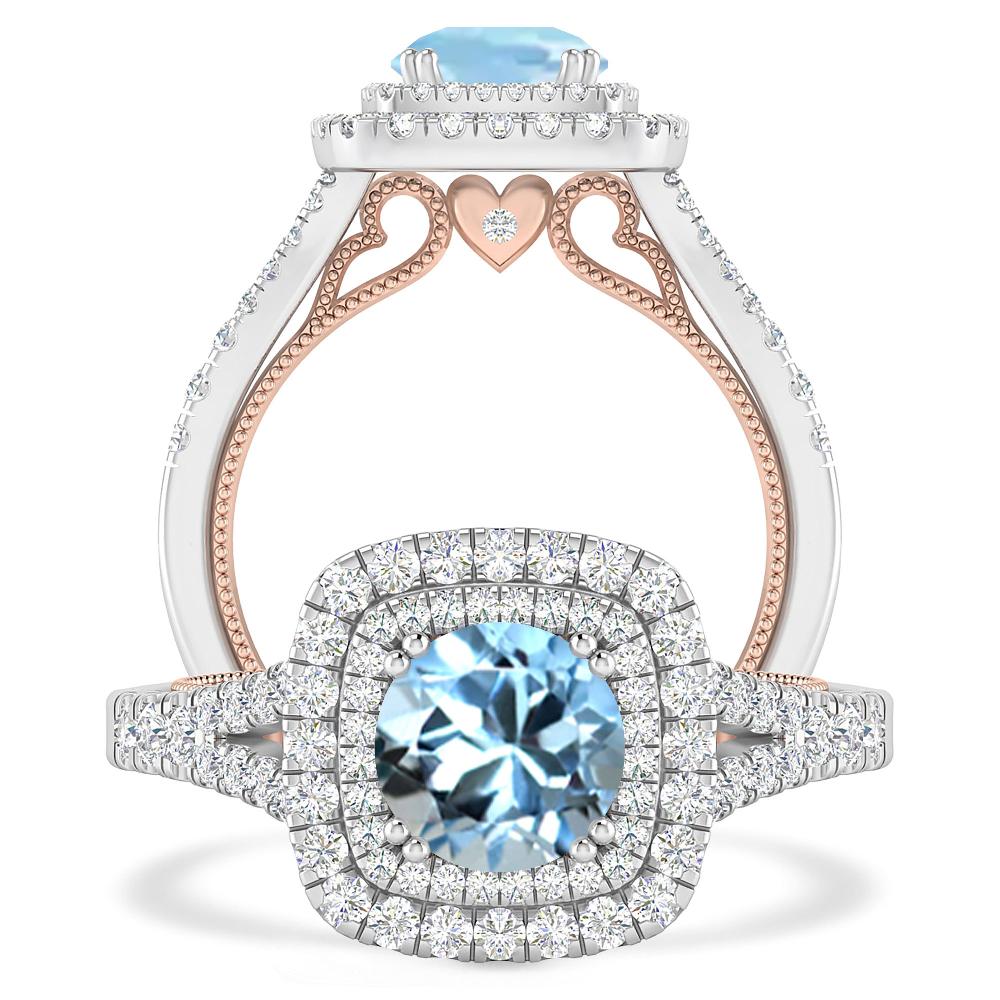 White Gold - Aquamarine